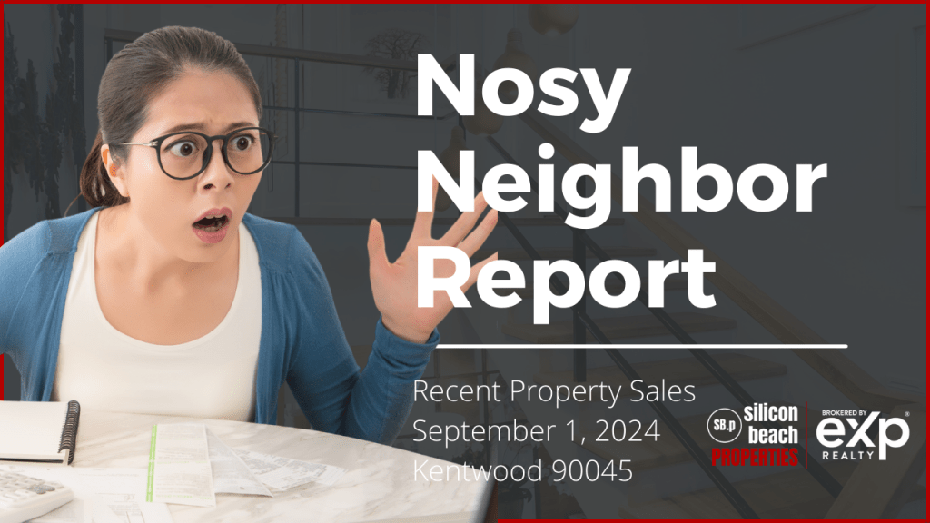 Nosy Neighbor Report For&nbsp;September